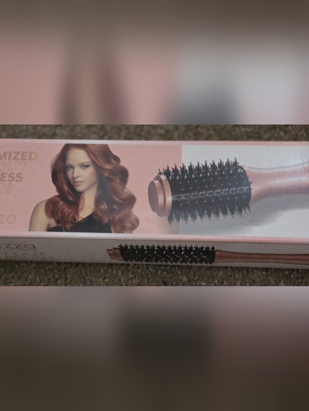 Rose gold finish hair styling round brush!